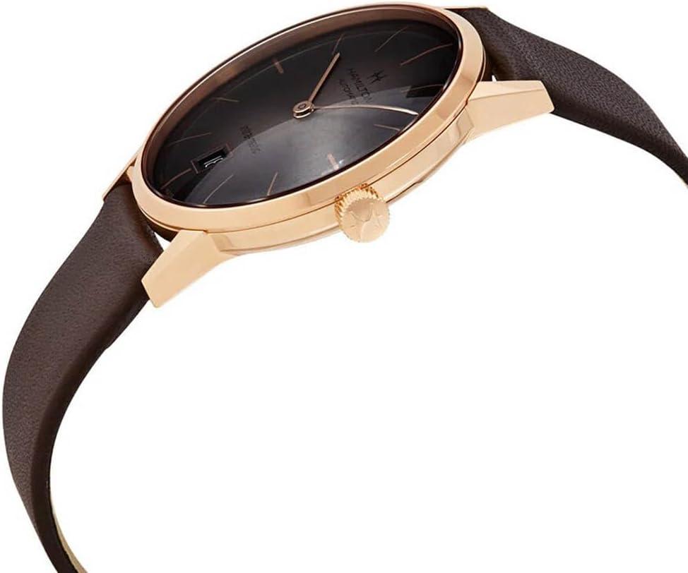 imageHamilton American Classic Automatic Mens Watch 38mm Stainless Steel Case Swiss Made Brown Dial Analog Wrist Watch for Men 50m Waterproof Sapphire Crystal Cow Leather Strap