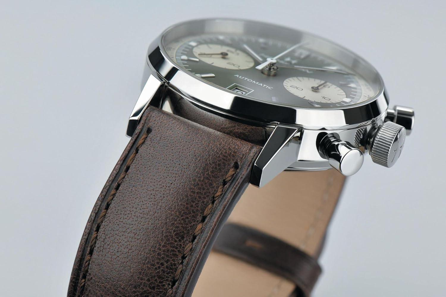 imageHamilton American Classic Automatic Mens Watch 40mm Stainless Steel Case Swiss Made Green Dial Analog Wrist Watch for Men 100m Waterproof Sapphire Crystal Cow Leather Strap