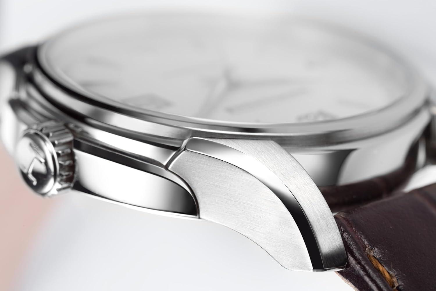 imageHamilton Jazzmaster Automatic Mens Watch 40mm Stainless Steel Case Swiss Made Silver Dial Analog Wrist Watch for Men 50m Waterproof Sapphire Crystal 3Hand Movement Calf Leather Strap
