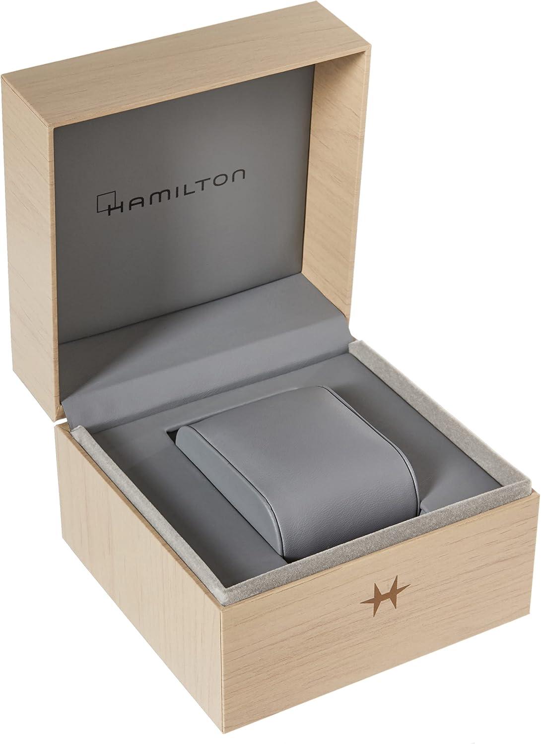 imageHamilton Jazzmaster Open Heart Automatic Mens Watch 42mm Stainless Steel Case Swiss Made Blue Dial Analog Wrist Watch 50m Waterproof Sapphire Crystal 3Hand Movement Stainless Steel Strap