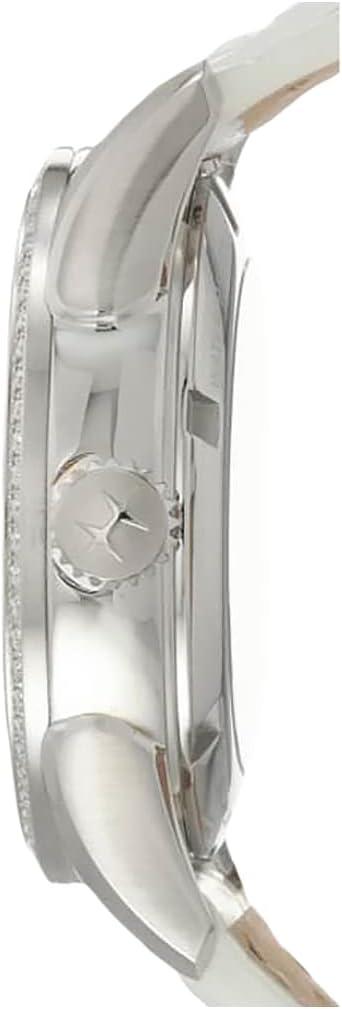 imageHamilton Jazzmaster Open Heart Automatic Womens Watch 36mm Stainless Steel Case Swiss Made Mother of Pearl Dial Analog Watch 50m Waterproof Sapphire Crystal 3Hand Movement Leather Strap