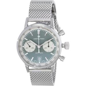 Hamilton American Classic Automatic Men’s Watch, 40mm Stainless Steel Case, Swiss Made, Green Dial Analog Wrist Watch for Men, 100m Waterproof, Sapphire Crystal, Strap
