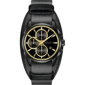 Hamilton Jazzmaster Automatic Men’s Watch, 42mm Stainless Steel Case, Swiss Made, Black Dial Analog Wrist Watch for Men, 100m Waterproof, Sapphire Crystal, Cow Leather Strap