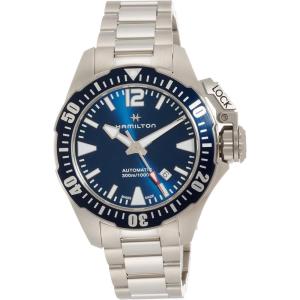 Hamilton Khaki Navy Automatic Men’s Watch, 42mm Stainless Steel Case, Swiss Made, Blue Dial Analog Wrist Watch for Men, 300m Waterproof, Sapphire Crystal, 3-Hand Movement, Stainless Steel Strap