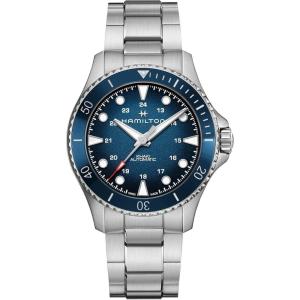 Hamilton Khaki Navy Automatic Men’s Watch, 43mm Stainless Steel Case, Swiss Made, Blue Dial Analog Wrist Watch for Men, 300m Waterproof, Sapphire Crystal, Stainless Steel Strap