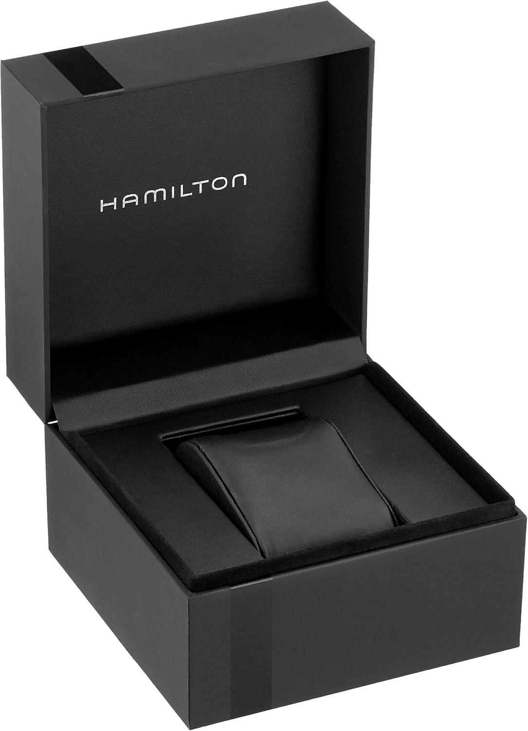 imageHamilton American Classic Automatic Mens Watch 40mm Stainless Steel Case Swiss Made Black Dial Analog Watch for Men 50m Waterproof Sapphire Crystal 3Hand Movement Stainless Steel Strap