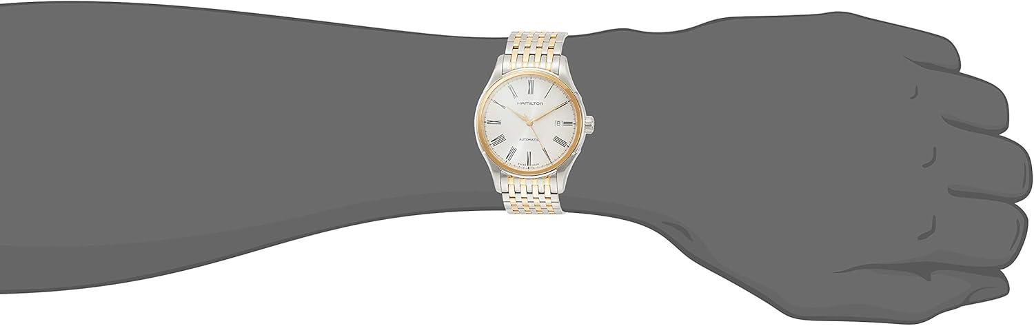 imageHamilton American Classic Automatic Mens Watch 40mm Stainless Steel Case Swiss Made White Dial Analog Watch for Men 50m Waterproof Sapphire Crystal 3Hand Movement Stainless Steel Strap