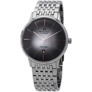 Hamilton American Classic Automatic Men’s Watch, 42mm Stainless Steel Case, Swiss Made, Grey Dial Analog Wrist Watch for Men, 50m Waterproof, Sapphire Crystal, Stainless Steel Strap
