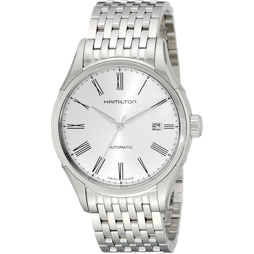imageHamilton American Classic Automatic Mens Watch 40mm Stainless Steel Case Swiss Made Silver Dial Analog Watch for Men 50m Waterproof Sapphire Crystal 3Hand Movement Stainless Steel Strap