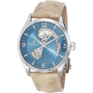 Hamilton Jazzmaster Open Heart Automatic Men’s Watch, 42mm Stainless Steel Case, Swiss Made, Blue Dial Analog Wrist Watch for Men, 50m Waterproof, Sapphire Crystal, 3-Hand Movement, Strap