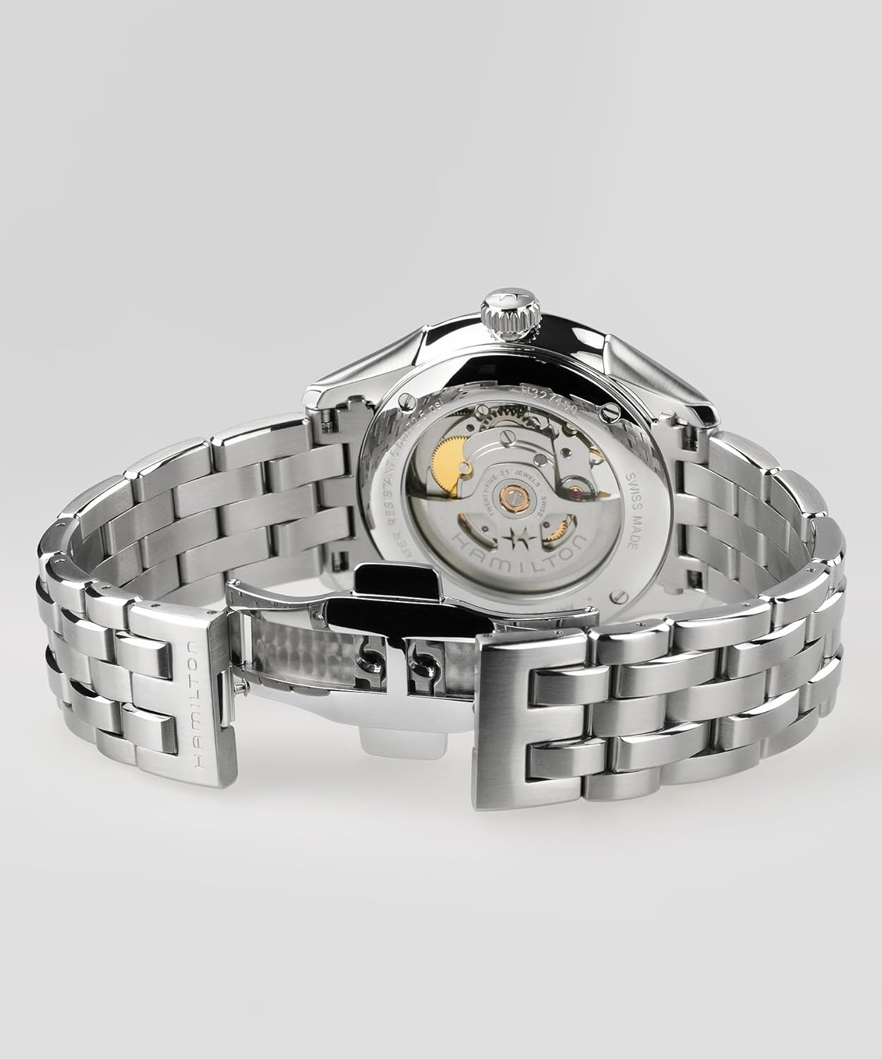 imageHamilton Jazzmaster Open Heart Automatic Mens Watch 40mm Stainless Steel Case Swiss Made Burgundy Dial Analog Watch 50m Waterproof Sapphire Crystal 3Hand Movement Stainless Steel Strap
