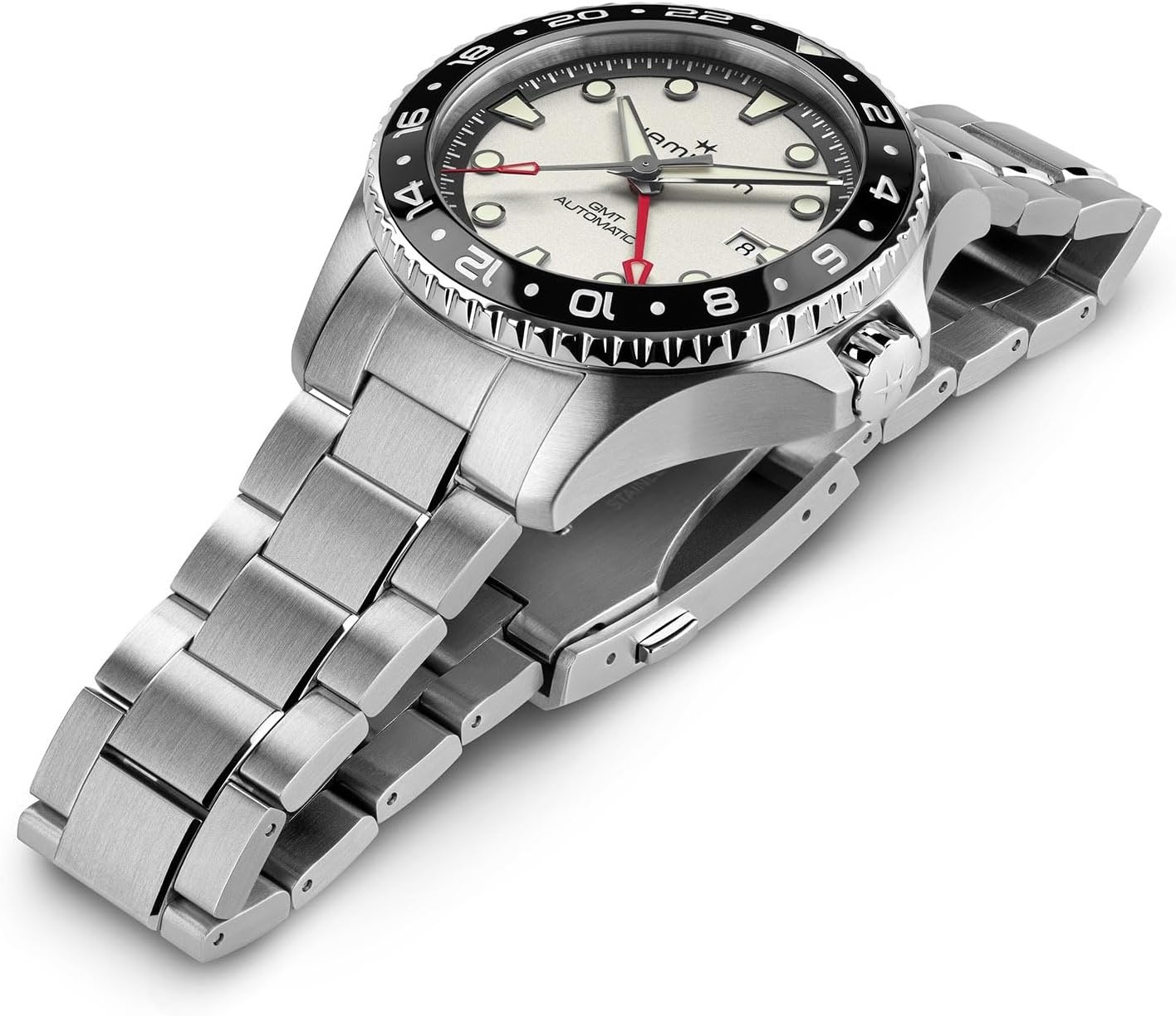 imageHamilton Khaki Navy Automatic Mens Watch 43mm Stainless Steel